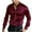 Wine, variant on PuLe Rugby Shirt Men's Shiny Shirts Solid Color Lapel Long Sleeve Cocktail Party Rock Disco Night Club Shirts