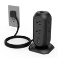thumbnail image 1 of Protector contra sobretensiones Power Strip Tower TESSAN, 11 salidas, 3 USB, 1 of 7