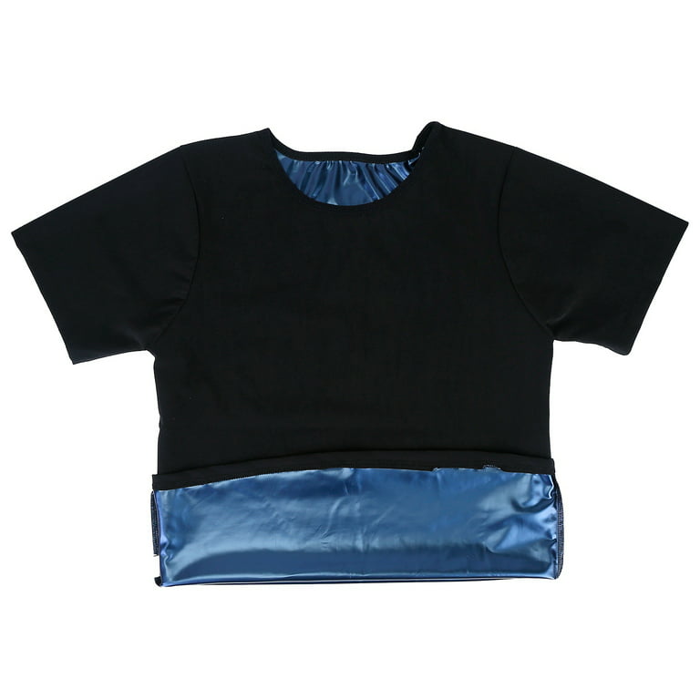 NPolar Men Heat Trapping Shirt Body Shaper Vest Pullover Sauna Sweat Suits  Short Sleeve Compression Top, 2XL_3XL