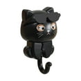 thumbnail image 1 of Stylish Cat Hooks Durable Key Holder Hanging Organizer for Coats Wall Mounted Cute Cat Design with Sunglasses for Home Entryway -Functional Storage Solution, 1 of 2