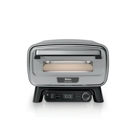 Ninja Artisan Outdoor Pizza Oven, 12-inch, 3-minute Pizza, Neapolitan, Thin Crust, New York Chicago, Custom, 700F Max Temperature, Electric Heat, Bake, Broil