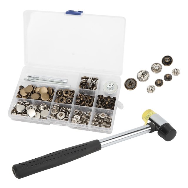 Juego de broches a presión ANGGREK kit de cierre a presión botones de metal para ropa chaquetas bolsos