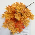 thumbnail image 7 of Lshn Artificial Fall Maple Leaves Stems, Realistic Faux Maple Branches, Autumn Garland Centerpiece Decor, for Fireplace Mantle Table Arrangements, Thanksgiving Home Festival Decoration, 7 of 7