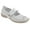 White, variant on Boulevard Womens Touch Fastening Perforated Bar Casual Leather Shoes