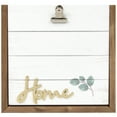 thumbnail image 5 of Northlight 'Home' Picture Frame with Metal Clip - for 5" x 7" Photo - 8.5" - White and Gold, 5 of 8