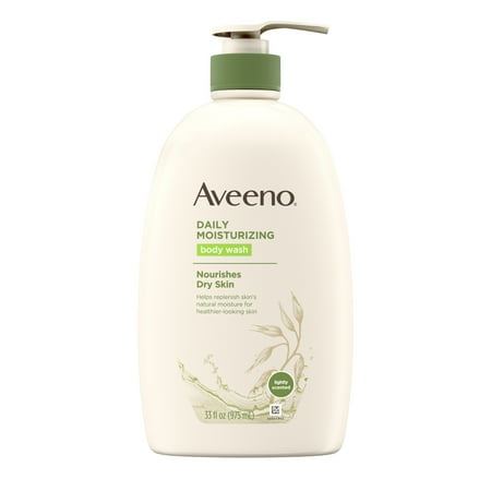 Aveeno Daily Moisturizing Body Wash with Soothing Oat, 33 fl. (Best Bath Soap For Toddlers)