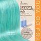 thumbnail image 5 of Extensiones de cabello DOORES I Tip, verde azulado, 45 cm, 25 g, queratina, 5 of 9