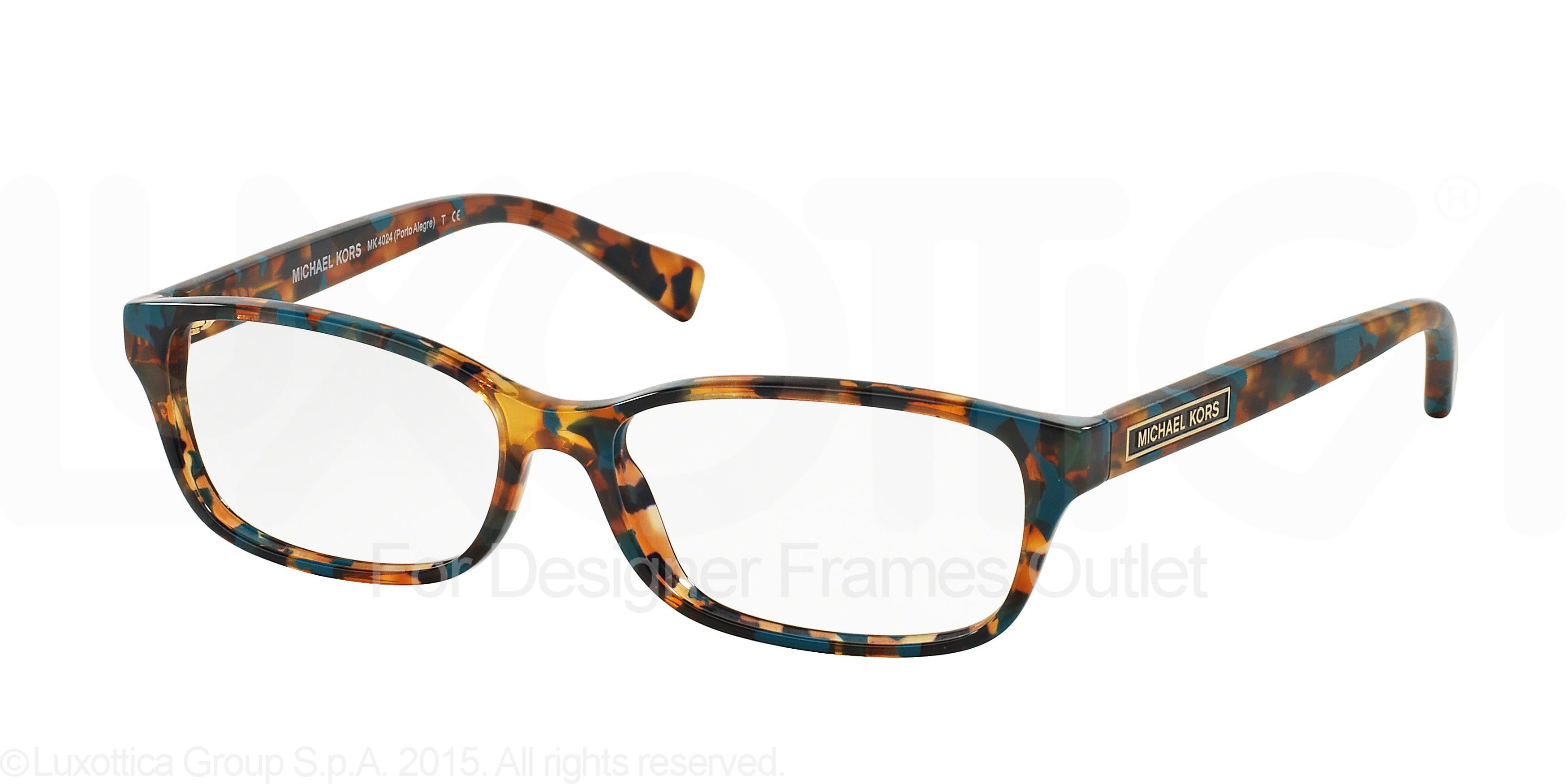 MICHAEL Eyeglasses 4024F 3068 Turquoise Tortoise 55MM