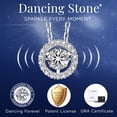 thumbnail image 5 of MomentWish 1 Carat Moissanite Dance Pendant Necklace for Women Sterling Silver Anniversary Valentine's Day Gift, 5 of 8