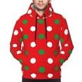 thumbnail image 5 of Bingfone White And Green Polka Dot Men'S Drawstring Hoodie Long Sleeve Pocket Sweatshirts-4x-Large, 5 of 9