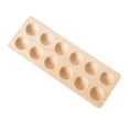 thumbnail image 1 of Portahuevos de madera multiusos, duradero, portátil, resistente, práctico contenedor de bandeja de almacenamiento para nevera de mesa, despensa de 12 hoyos Sunnimix Titular de huevo, 1 of 7