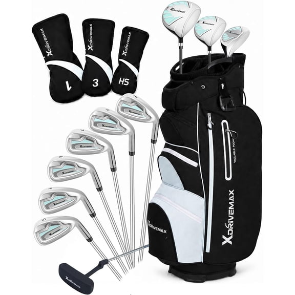 XDriveMax Womens Complete Golf Clubs, Right/Left Hand for Ladies Includes Stand Bag
