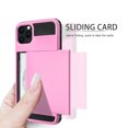 thumbnail image 3 of Goldcherry for iPhone 11 Pro Max Case Wallet Card Holder Sliding Cover Credit Card Slot ID Pocket Dual Layer Hybrid Protective for Apple iPhone 11 Pro Max 6.5" 2019(Pink), 3 of 7
