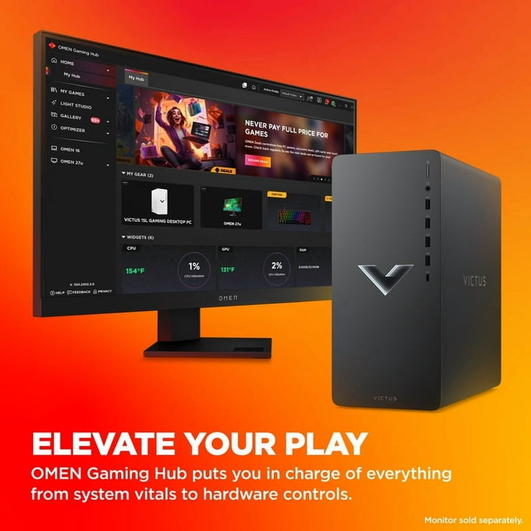 HP Victus Gaming Desktop, Intel Core i5 14th Gen, 16GB RAM, 512GB