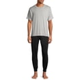 thumbnail image 4 of Hanes Men's Soft Modal Jersey Jogger, ComfortflexFIT, Black, 4 of 6