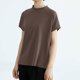 thumbnail image 4 of Fiudx Liquidación de Ofertas Flash Camiseta de Color Liso para Mujer, Holgada, Manga Corta, Cuello Redondo, 4 of 7