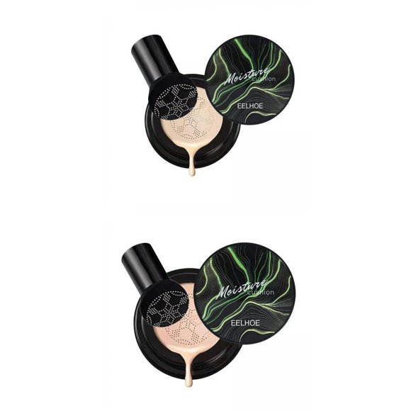 2Pcs Air Cushion BB Cream Foundation Maquillaje Facial Corrector Control de Yuyangstore Corrector facial de maquillaje