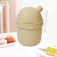 thumbnail image 4 of Plain Desktop Rocking Lid Small Trash Can Living Room Coffee Table Basket Household Table Mini Trash Can, 4 of 6