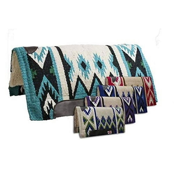 Showman 36" x 34" 100% Wool Top Cutter Style Saddle Pad w/ Southwest Design