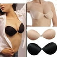 thumbnail image 2 of DWX Womens Strapless Invisible Bra Backless Self-Adhesive Push Up Wings Sticky Bras, 2 of 6