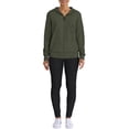thumbnail image 2 of Time and Tru Women's Zip Up Hoodie, 2 of 6
