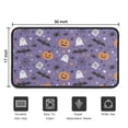 thumbnail image 5 of Happy Halloween Pumpkin Front Door Mat Anti Slip Evil Pumpkin Ghost Welcome Mat Retro for Entry Floor Mat Set Living Room Bedroom Bathroom Crystal Velvet 30x17 Inches, 5 of 7
