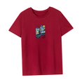 thumbnail image 4 of Camiseta para mujer de verano con cuello redondo y elegante camiseta básica para mochilero, camping, trabajo XL, 4 of 7