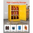thumbnail image 3 of VEVOR Armoire de Rangement Inflammable 13 Gal avec Étagère Ajustable pour Liquides Inflammables, 3 of 9