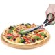 thumbnail image 4 of Tijeras para pizza de cocina con cuchillas afiladas, cortador de pizza con empujador de pizza de acero inoxidable, tijeras para pizza / cuchillo para pizza - verde JFHHH pequeña, 4 of 5