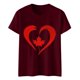 thumbnail image 1 of Camisas de Manga Corta para las Mujeres Impresión de Manga Corta Cuello Redondo, Camisa Casual de Poliéster para las Mujeres, Lavado de Manos, 1 of 6