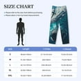 thumbnail image 4 of Lsque Airplane Shark Print Men's Pajama Pants, Lounge Pant - Comfortable Home Wear,Elastic Waistband, Stylish Design-Large, 4 of 9