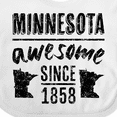 thumbnail image 4 of Inktastic Minnesota Awesome Since 1858 Boys or Girls Baby Bib, 4 of 4