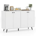 thumbnail image 1 of Costway Buffet Sideboard Mid Century Modern 4-Door Storage Cabinet 50" Accent Cabinet, 1 of 10