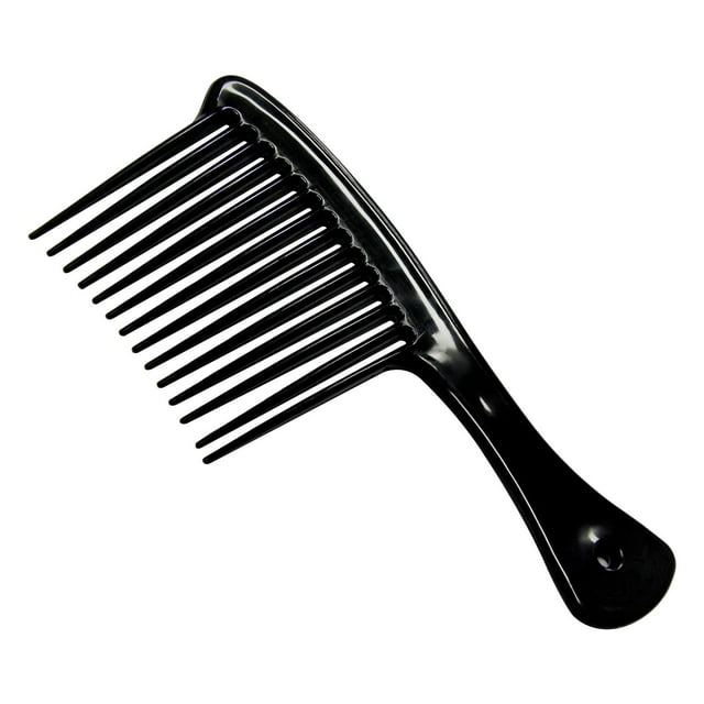HILABEE fellaptop Comb Hair Styling Tool Large Handle Styling Comb for Home Travel Salon Black