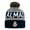 Navy 88, variant on Chelsea Official Blue with ZigZag Pattern Soccer Pom Beanie