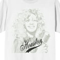 thumbnail image 2 of Whitney Houston Pencil Sketch Crew Neck Short Sleeve Men's White T-shirt - 6XL, 2 of 4