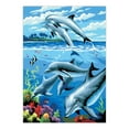thumbnail image 2 of Royal Brush Junior Painting By Numbers, Small, Dolphins, 2 of 2
