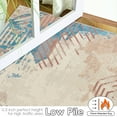 thumbnail image 3 of Cydiria Modern Abstract Patterned Geometric Faux Wool Area Rug, 5' x 8', Beige Blue, 3 of 8