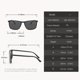 thumbnail image 3 of 2/3 Uds nuevas gafas de sol polarizadas cuadradas 2025 gafas de sol antideslumbrantes para fiesta de verano vacaciones viajes conducción pesca UV400, 3 of 5