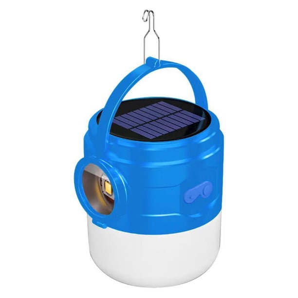 Luz LED solar para acampar Bombilla recargable USB Lámpara de tienda de reflector para exteriores Ehuebsd Para Estrenar