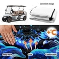 thumbnail image 6 of XYZCANDO Blue Dolphin Floral Golf Cart Seat Cover | 4 Storage Pockets Non-slip Washable | Fits 2-Seat EZGO Club Car Yamaha, 6 of 8