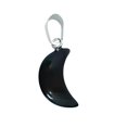 thumbnail image 1 of sweethay Colgantes de piedra de cristal con forma de luna, collares exquisitos, , accesorios de gotas para los oídos, joyería DIY, regalos Accesorio para el cabello Obsidiana, 1 of 6