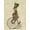 Unframed, variant on Art.com March Hare on Penny Farthing Art Print by Fab Funky, 12" x 16"