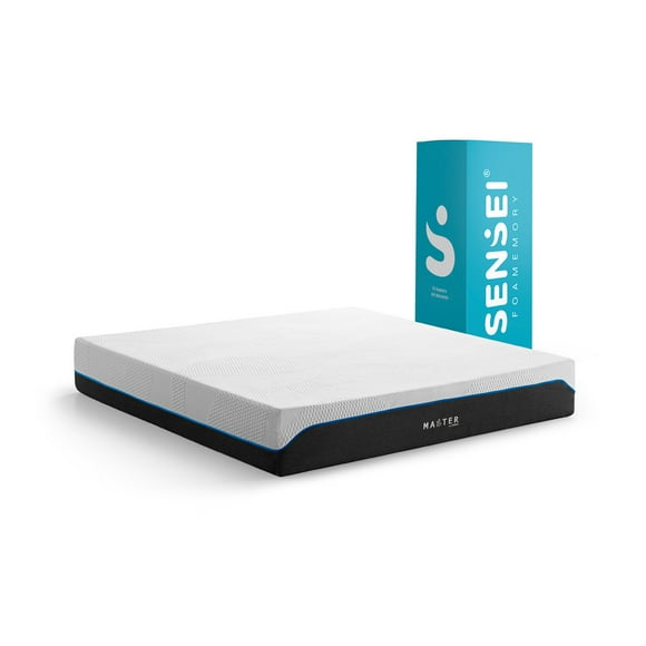 Colchón Premium SenSei Master de Mamory Foam Queen Size en caja