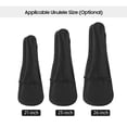 thumbnail image 2 of 21-Inch Ukulele Protective Case - 600D Oxford Cloth Waterproof Backpack with Sponge Padding, Dustproof Single-Layer Design, Black, Ideal for Outdoor Use (Fits 21" Ukuleles), 2 of 7
