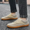 thumbnail image 2 of kamemir Wide Barefoot Minimalist Shoes for Women Width Fashion Sneaker Wide Toe Box Shoes(Khaki,10), 2 of 6