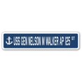 thumbnail image 1 of SignMission Panneau de Rue SSN-Gen Nelson m Walker Ap 4 x 18 Po. A-16 - USS Gen Nelson m Walker Ap 125, 1 of 1
