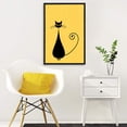 thumbnail image 3 of wall26 Framed Canvas Wall Art for Living Room, Bedroom Cat Illustration XIII Canvas Prints for Home Decoration Ready to Hang - 16x24 inches, 3 of 4