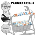 thumbnail image 5 of HELLHERO Colorful Cow Print Walker Seat Cover Walker Seat Cushion Cover Machine Washable for Outdoor Park Easy Fit Soft, 5 of 7