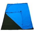 thumbnail image 3 of yeacher Burgundy Fleece Envelope Sleeping Bag for Camping, Travel, and Hotels - Lightweight, Warm, and Compact Design for Outdoor Adventures, 3 of 6